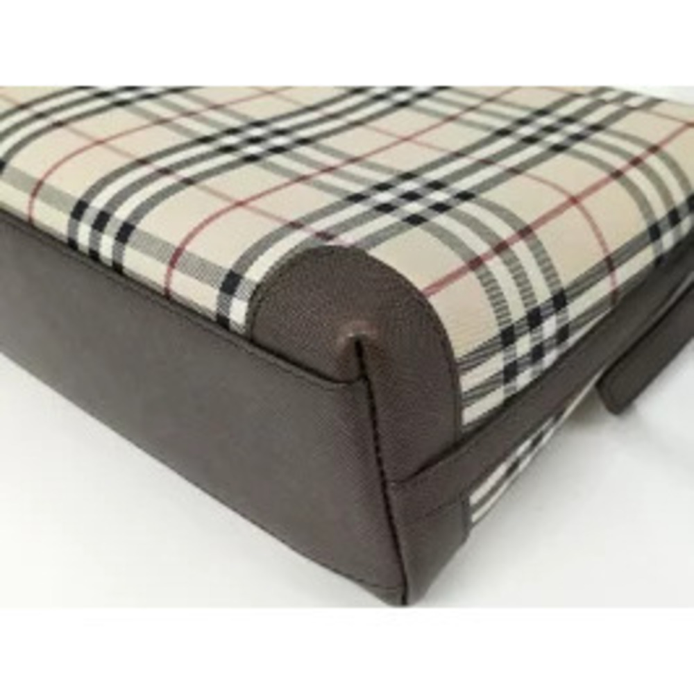 BURBERRY Shoulder Bag Nova Check Canvas Beige - Picture 3 of 9